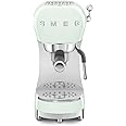 Smeg ECF02PGUK Espresso Coffee Machine with 15 Bar Pump, 1350W, Pastel Green