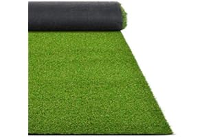 Floordirekt Riviera - Alfombra de césped artificial (14 mm), verde, 50 x 50 cm