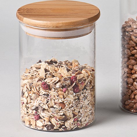 Preisvergleich Produktbild Vorratsglas "Bamboo", 0,75 Liter