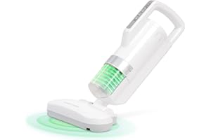 Iris Ohyama, Staubsauger/Milbensauger für Matratzen gegen Allergene, 400W, 6000 Vibrationen/Minute, Filterqualität F9, Für Matratzen, Sofas - Quilt Cleaner IC-FAC2 - Weiß