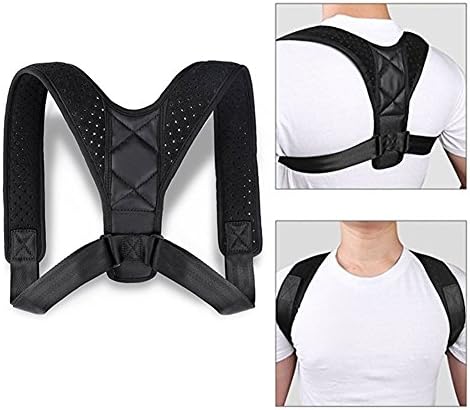 Dr Nezix Adjustable Back Posture Corrector Clavicle Support Brace for Women, Men &amp; Teens (28"-40" Chest), Shoulder Alignment, Upper Back &amp; Neck Pain Relief