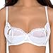 Price comparison product image Axami V-6461 Neige Sensual Snow White Half-Bra (Matching Thong and Suspender Belt Available Separately) - Made in EU, White,38D