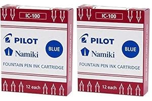 Pilot Namiki IC100 Lot de 2 cartouches d'encre pour stylo-plume Bleu