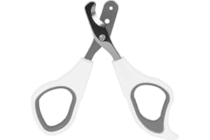 Elbourn Cat Nail Clipper, Stainless Steel Cat Claw Trimmers, Professional Pet Nail Clippers Best Pet Nail Clippers for Cats, Puppies (Grey)