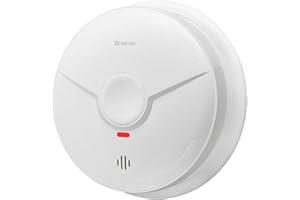 HEIMAN Detector de Humo Alarm de humi con Sensor fotoeléctrico Certificado con 10 años de duración de la batería EN14604 (1 Pieza)