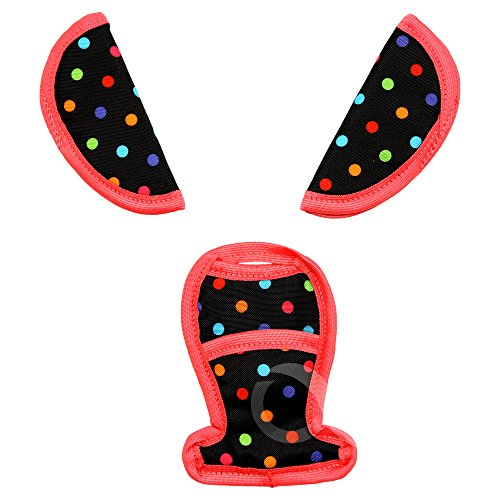 BELTS PADS SHOULDER STRAP AND CROTCH COVER fits MAXI COSI Cabriofix Cabrio car seat (1-3-pink)