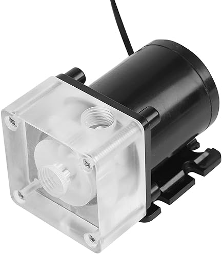 Garsent - Pompe Watercooling 800L/h, Hauteur 4m | Support PWM, Raccords G1/4 | Pour PC Gaming, Refroidissement Liquide