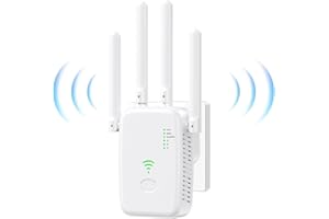 MODERN INNOVATIONS Ripetitore WiFi, potente amplificatore WiFi per casa e ufficio, prolunga 300 Mbps 2,4 GHz con porta LAN, supporta la modalità ripetitore/router/AP