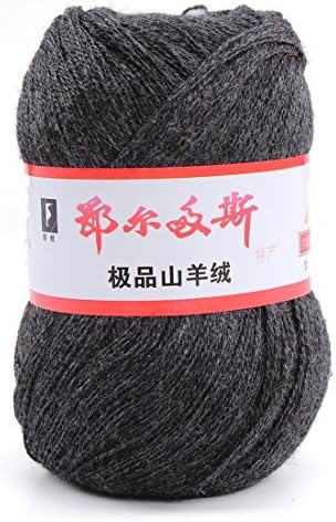 wool knitting yarn - ERDOS Generic 5 x luxurious Cashmere Reiner Mongolian cashmere wool knitting yarn 50g smoke gray
