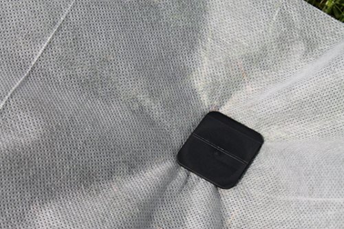 Sandkastenvlies 2 x 2 m weiß – Schutzvlies für Sandkasten und 4 x Erdanker - 3