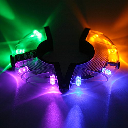 8-fach LED Nabenlicht / Speichenlicht mit 3 Leuchtmodi - 4