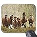 Produktbild Beforyou Personalisierte Gaming Mauspads Mat Horses cresting small hill during roundup 2 mouse pad 22cm×18cm (9"*7")