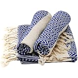 Juego de 3 , toalla de invitados, 45x90 cm, azul, BIG ELMAS