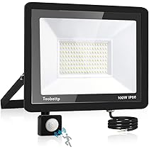 100W LED Strahler Mit Bewegungsmelder - Superhell Für Garten & Hof
