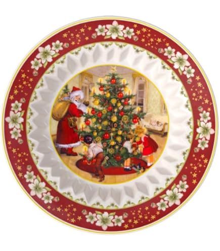 Bol Villeroy & Boch De Jouet Fantasy – Père Noël En Relief, 24cm, Porcelaine, Neuf