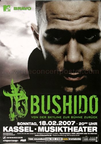 Preisvergleich Produktbild Bushido - Skyline 2007 - Konzertplakat, Konzertposter