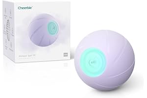 Cheerble Wicked Ball PE, 3 modalità di interazione interattiva, palla giocattolo per cani con luci a LED, ricaricabile DC, divertente regalo di compleanno per cani di grossa taglia