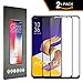 Produktbild Accetel Panzerglas schutzfolie VOLLSTÄNDIGE Abdeckung kompatibel mit Asus Zenfone 5 ZE620KL 5Z ZS620KL Panzerglasfolie Schutz Gehärtetem Glas Displayschutzfolie Full Coverage Schwarz 2-Pack