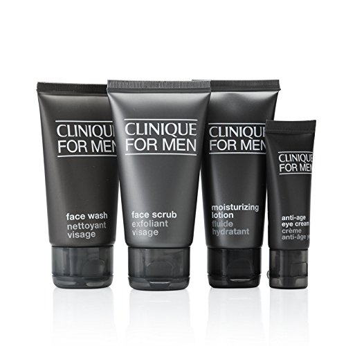Clinique for Men Essentials Voyager Kit - Normal to Dry Skin 4 Piece Gift Set