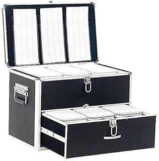 Tour de rangement FELLOWES  plastique gris métallisé pour 25 CD dans leur