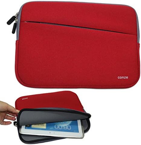 Conze 13¡±Tablet Sleeve Water-resistant Protective Pouch Cover/Brief case Carrying Bag with Front Pocket fits for Lenovo ThinkPad T460 / T460s / T470 / T470s / T420 in Red