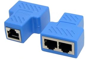 CHENYANG CY 2 unids STP UTP Cat6 RJ45 8P8C Plug a Dual RJ45 Splitter Network Ethernet Switcher Adapter