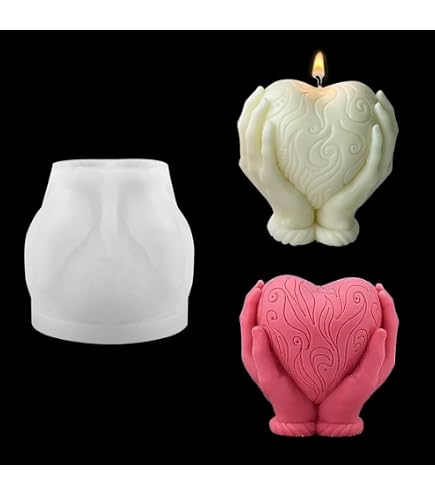 Stampo in silicone per candele a forma di cervello 3D di Halloween per