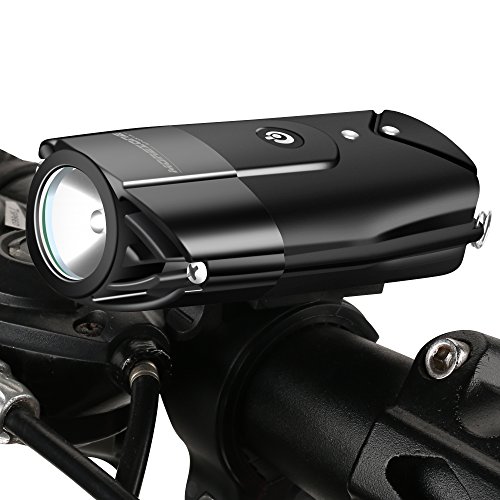 MOREZONE Fahrradlicht USB Wiederaufladbare LED Fahrradvorderlicht Fahradbeleuchtung Fahrradlampen 300 Lumen Super Hell für Sicheres Radfahren Spritzwassergeschützt