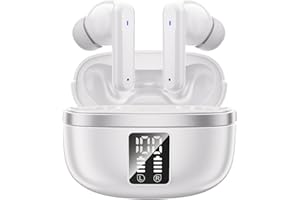 JBMI Cuffie Bluetooth, Auricolari Bluetooth 5.3 In Ear Stereo con 4 Microfono ENC, 60 Ore Cuffiette Wireless Cancellazione Rumore, Auricolare IP7 per iPhone e Androide, Earbuds Usb C Sportive per PC TV
