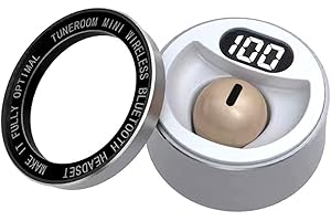 SZHTFX Mini Écouteurs Invisibles Oreillette Bluetooth 5.1 avec Indicateur d'alimentation LED Ecouteurs sans Fil Sport avec Micro,Chargement Rapide 300 mAh, IPX5, Voyages, Le Travail