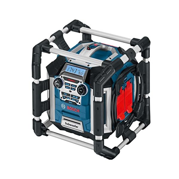 Bosch Professional Akku Baustellenradio GML 50 (USB, Aux-In, integrierter Akkulader, 14,4 - 18 Volt, 50 Watt) – Bild 3