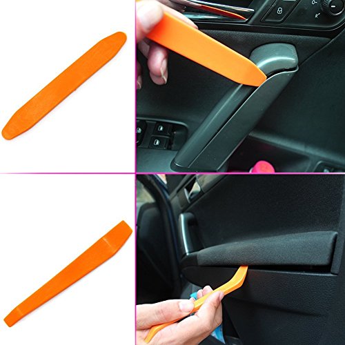 Panel Werkzeug zum Entfernen 12 PCS – PREMIUM Auto Trim Polster Entnahme-Set für Tür Formen Dash Panel Demontage Werkzeug Auto Radio Audio installieren Tür Clip Pry Tool Universal KFZ Stereo Umbau Toolkit - 7