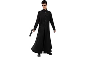 Funidelia Disfraz Oficial de Matrix Neo para hombre, Incluye abrigo y gafas - Traje para adultos para fiestas, Carnaval y Halloween - Talla S-M