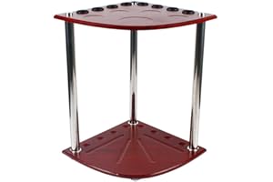 Lot de 8 supports pour queue de billard Bois Massif bâtons de Billard de Table de Boules de Billard Support de Rangement