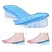 Produktbild Einlegesohlen Höhe Erhöhung, 5 Schichten Struktur transparent verstellbar Silikon Heel Lift Gel Secret Einlegesohle Pads erhöht Herren Frauen Schuh fügt, lindern Fuß Druck