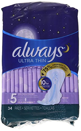 Always Ultra Thin Extra Heavy Overnight Pads - 34 CT RS.2751 (45.00% Off) - Amazon Always Ultra Thin Extra Heavy Overnight Pads - 34 CT RS.2751 (45.00% Off) - Amazon