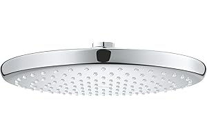 GROHE Douche de tête Vitalio Start 250, 1 jet, tête de douche ronde 250 mm, raccord fileté 1/2", 9,5 litres/min, chromé, 26815000 (Import Allemagne)
