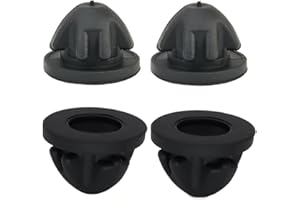 XICIKI Lot de 4 œillets de capot et moteur compatibles avec garniture de capot et moteur BMW en caoutchouc, tampon d'élément de fixation de bouchon