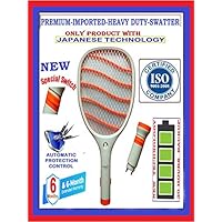 Akshara-Victory-Imported-Heavy-Duty Mosquito-Racket/SWATTER/Zapper/BAT (Double Light)