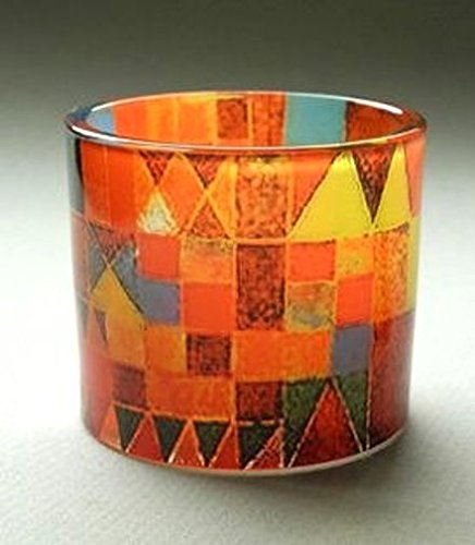Paul Klee Motiv Tealightholder Museumsshop castillo y sol - portavelas de cristal