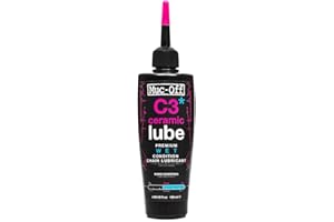 Muc-Off Lubrifiant Chaîne de Vélo C3 pour Conditions Humides et Difficiles - 120 ml - Lubrifiant Céramique de Qualité Supérieure avec Colorant Traceur UV, Unicolor