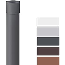 Set Grondaie In PVC Per Casetta Giardino O Carport - 100mm Semicircolari, 4m, Colore Antracite - Made In Germany - Foto 13