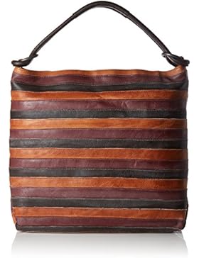 Think Damen Bag Schultertasche, Braun (Espresso/Kombi 42), 11x37x45 cm