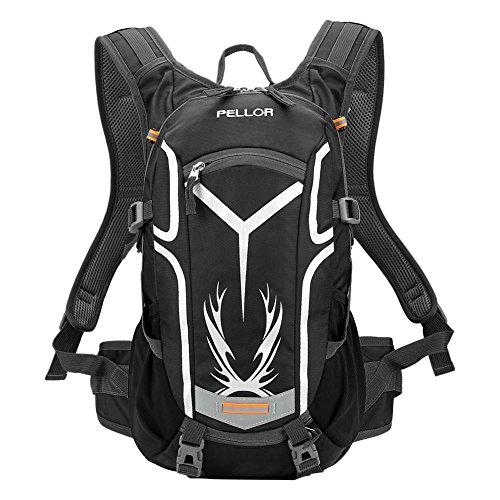 Pellor 18L Männer Frauen Fahrradrucksack Wasserdicht Schultertasche Reisetasche Bergsteigen Sportrucksack Mit Regenschutzkappe