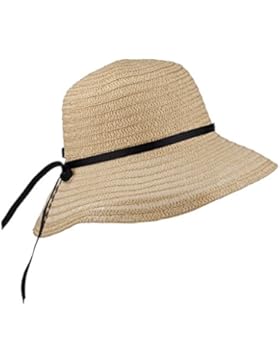LUX Zubehör Stroh Hut schwarz Schleife Breit Krempe Fedora Floppy Cloche Derby Sun Hat Cap