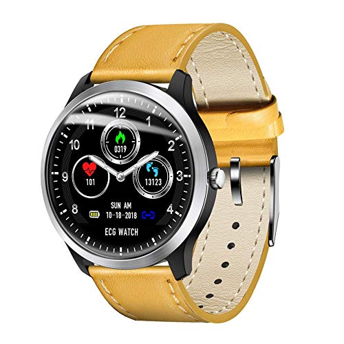 Preisvergleich Produktbild fggfgjg Smart Watch Bracelet ECG Smartwatch Heart Rate Wristband Fitness Tracker(Silver)