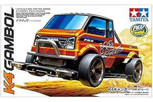 RADIOKONTROL Compatibile Tamiya 18718 Mini 4WD K4 Gambol Telaio FM-A 1/32 Kit Montaggio