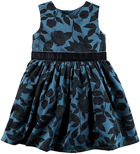 carters blue floral dress Floral Maxi Dress Smocked Bodice Adjustable Straps – Carter & Lane main image 1