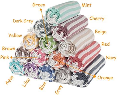 Set of 3 - Essev Turkish Towel Hammam Towel Bath Shower Beach Gym Yoga Travel Towel Peshtemal Spa Sauna Hammam Wrap Coverup Picnic Beach Blanket Sarong Fouta Pareo Unisex