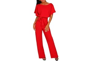 NUSGEAR 2023 Mono con Pantalón Largo Mujeres Playsuit Vestido Ceremonia Sólido De Pierna Ancha Manece Mangas Larga Dungaree Sumpsuit Pantalones Rompers Elegante Casual Party